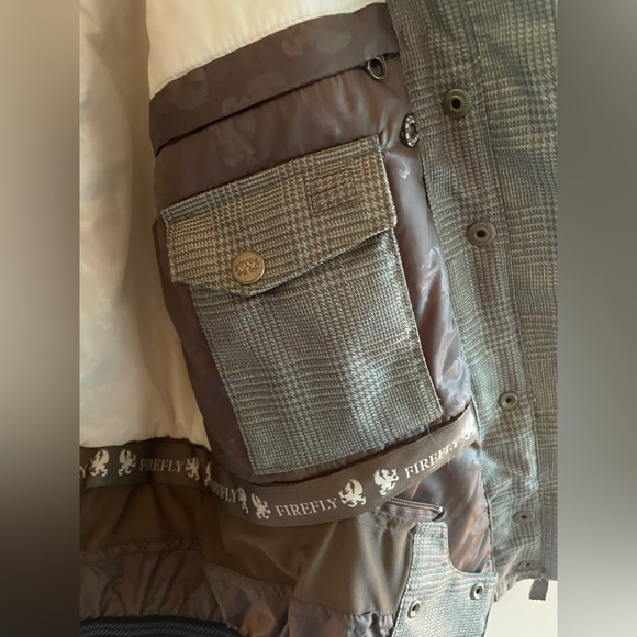 Firefly Snowboard Jacket Fitted Sage Green Plaid - Picture 8 of 8